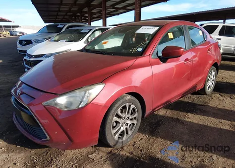 2017 Toyota Yaris Ia из США, поврежденный, VIN 3MYDLBYV1HY178233